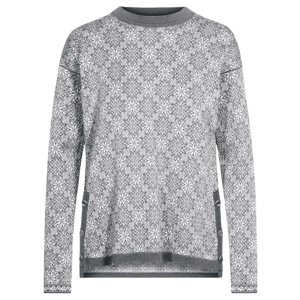 Dale Of Norway Symra Sweater Light Grey‎ Merino Wool Size XS